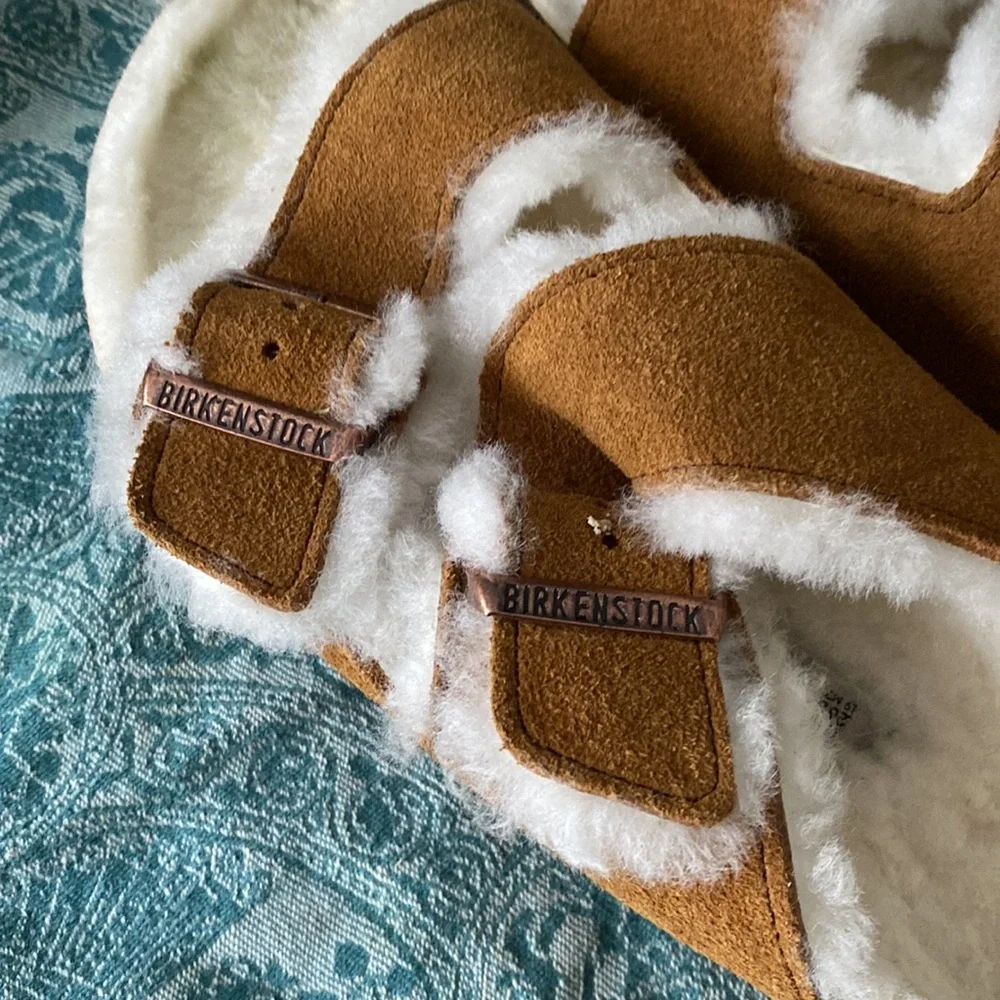 Fuzzy Birkenstocks - Picture 2 of 5